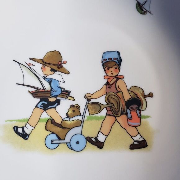 CUTE Pier 1 One Imports Porcelain Nostalgic Children Plates Made in Germany - Picture 6 of 13